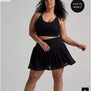 TORRID TRU Pleated Active Skirt with Bike Short